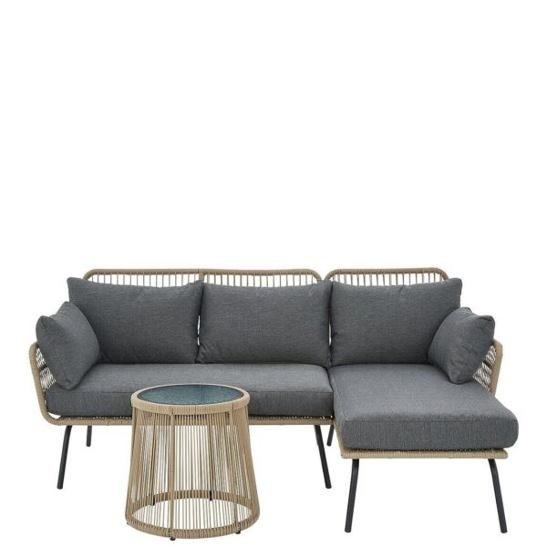 Monaco Corner Chaise - Natural Stylish and Comfortable Living Room Seating