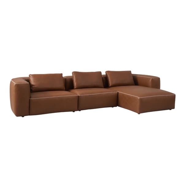 Joshua Sectional Sofa | Leather Corner Sofa - Andrew Martin
