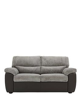 Very Home Sienna Fabric/Faux Leather High Back Sofa Bed