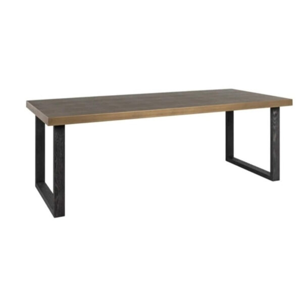 Textured Brass Dining Table 200