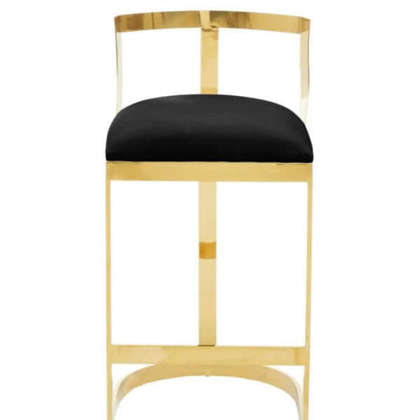Black Gold Finish Barstool