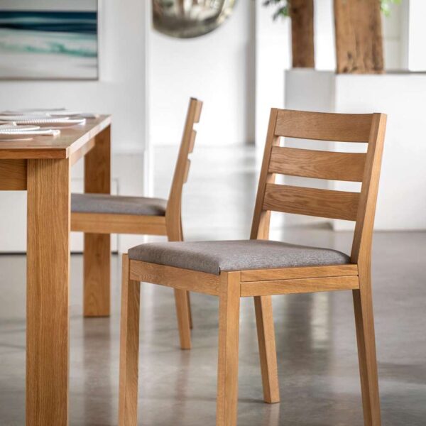 Gallery Direct Set of 2 Sonoma™ Fabric Dining Chairs Oak