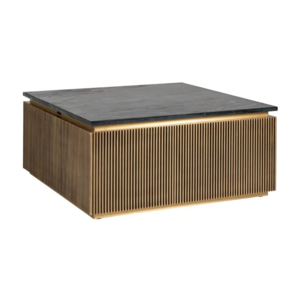 Brass Plated Colosseum Sqaure Coffee Table