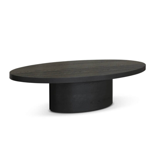 Textured Dark Oak Veneered Coffee Table