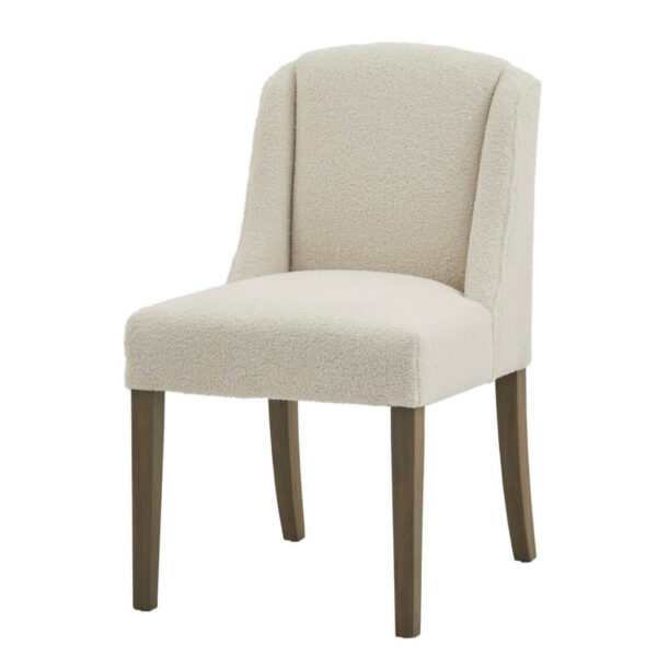 Cream Bouclé Dining Chair
