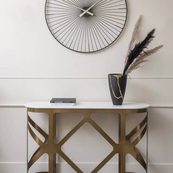 Bronze Finish Console Table