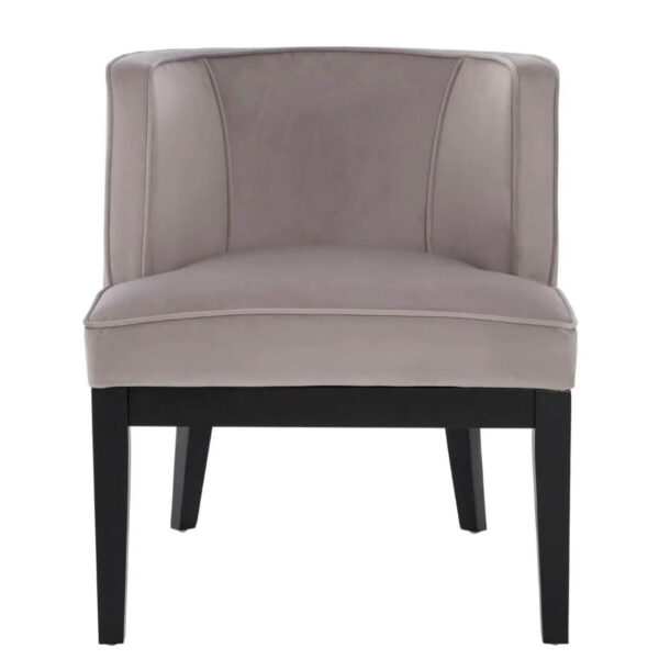 Plush Velvet Curved Chair