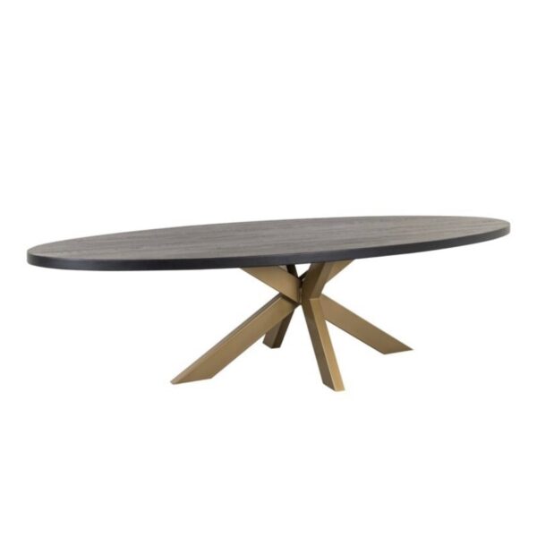 Ritz Black Oak Oval Table
