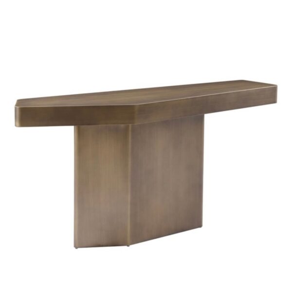 Brushed Gold Console Table