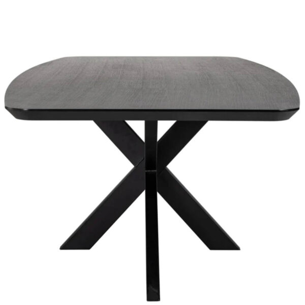 Black Curved Edge Dining Table
