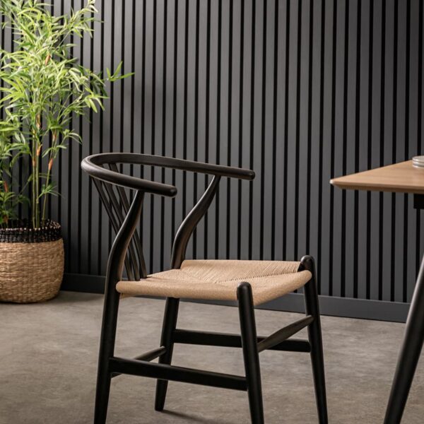 Gallery Direct Set of 2 Whitney Dining Chairs Black