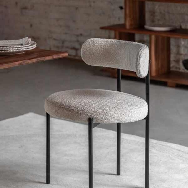 Gallery Direct Set of 2 Aveley Dining Chairs Cream