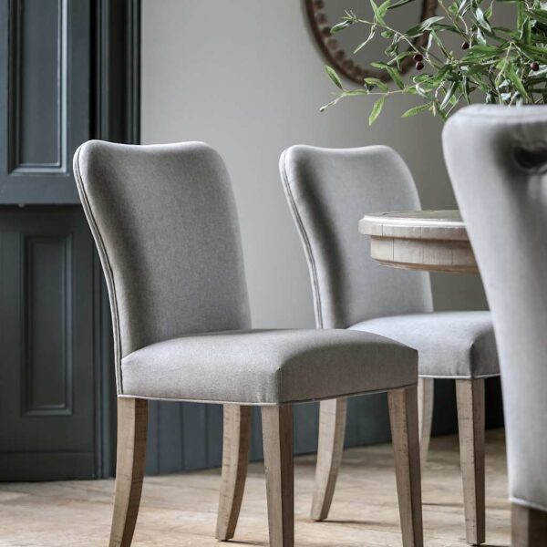 Gallery Direct Set of 2 Vancouver Fabric Dining Chairs Natural