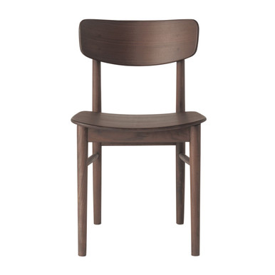 Walnut Round Leg Chair