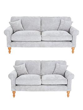 Very Home William 3 Seater + 2 Seater Fabric Sofa Set (Buy & Save!) - Made In The Uk