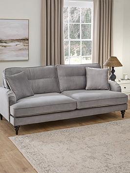 Very Home Victoria 4 Seater Fabric Sofa - Grey - Fsc&Reg; Certified