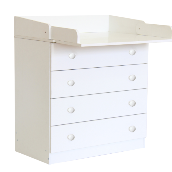 Kidsaw Baby 4 Drawer Unit 1580 With Changing Board and Storage Changing Table