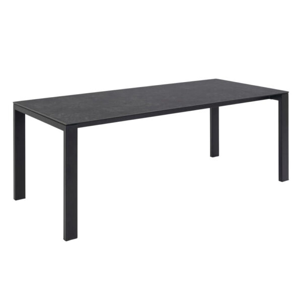 Benton Ceramic Rectangular Dining Table In Black