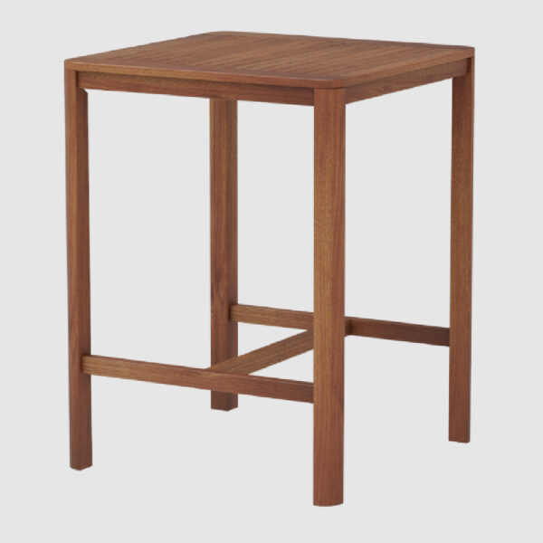 Bolivia Wooden Garden Bar Table In Rich Brown