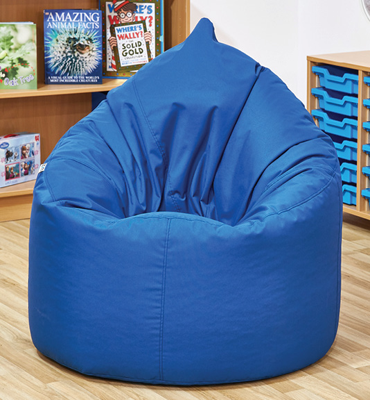 Large Classroom Breakout Bean Bag Chair - Acorn Navy