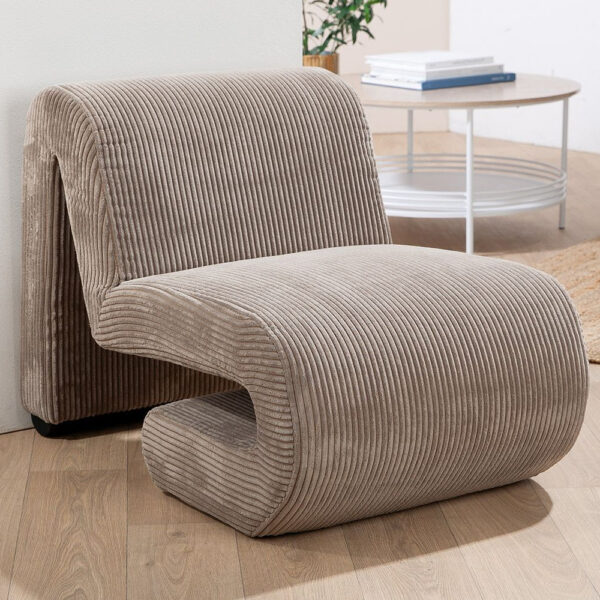 Magnolia Fabric Armchair In Beige
