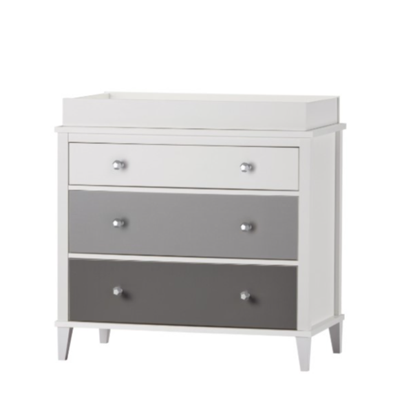 Little Seeds Monarch Hill Poppy 3DRW Changing Table Grey Grey Changing Table