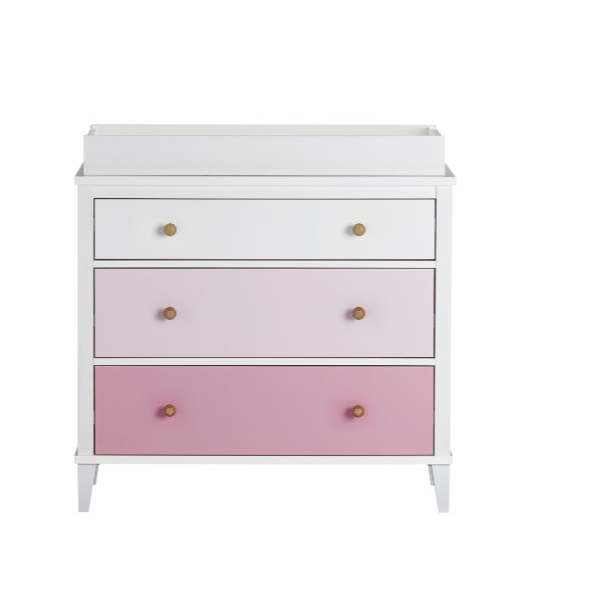 Little Seeds Monarch Hill Poppy 3DRW Changing Table Pink Changing Table