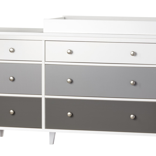 Little Seeds Poppy 6DRW Changing Table Grey Changing Table