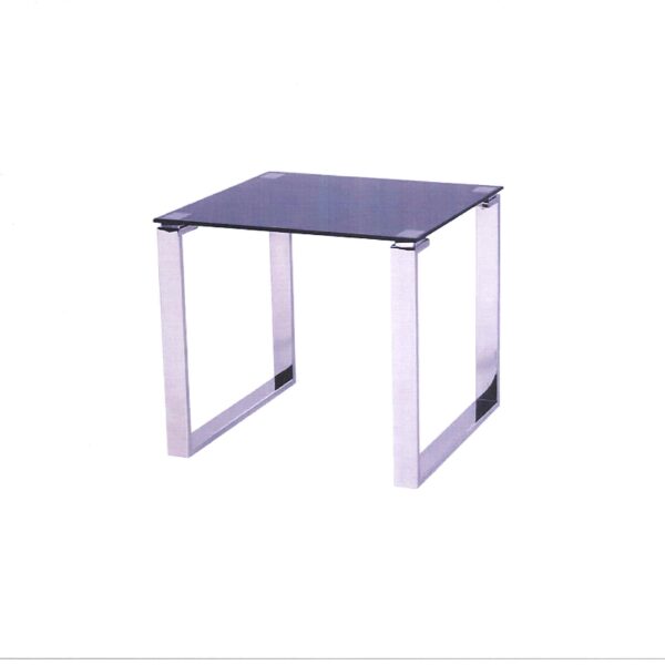 Twinkle Black Sparkle Glass End Table